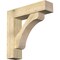 Ekena Millwork Legacy Block Rough Sawn Bracket w/ Offset Brace, Douglas Fir, 8"W x 32"D x 32"H BKT0806X32X32LEC05RDF - alternate 1